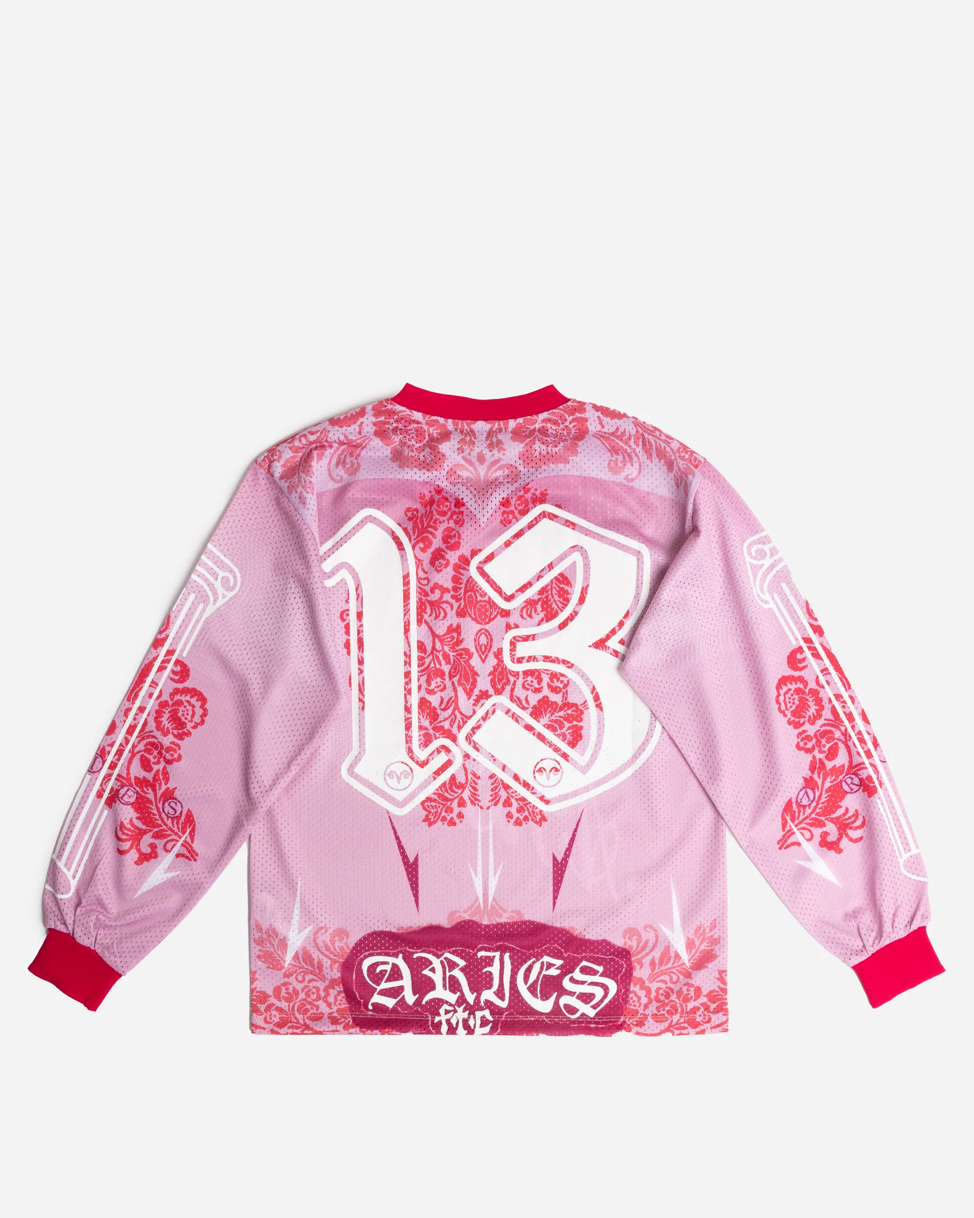 Graphic Gothic Lace Airtex Ls Tee - Image 2