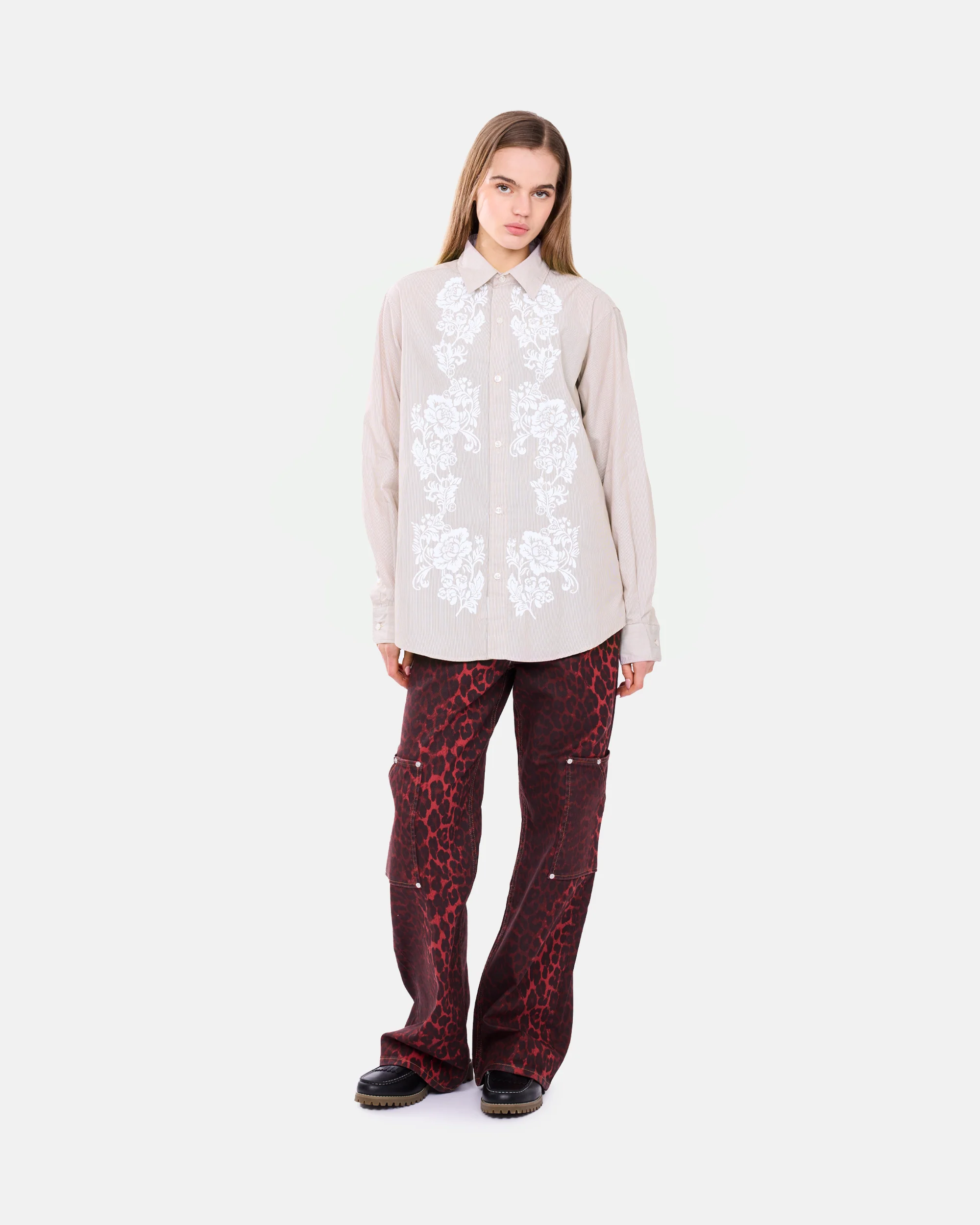 Lace Overprinted Poplin Shirt - Image 6