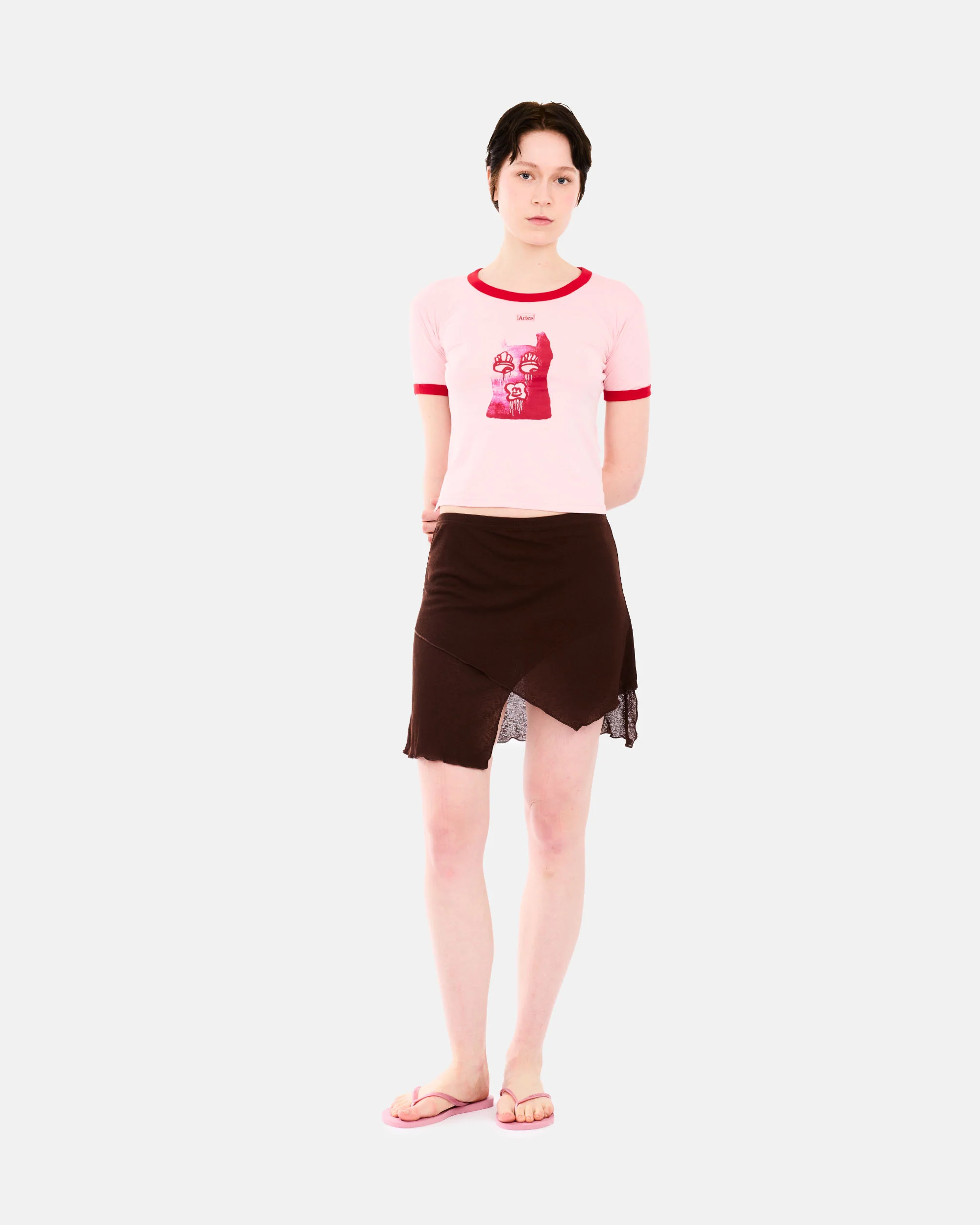 Who Knows Ss Ringer Tee - Image 2