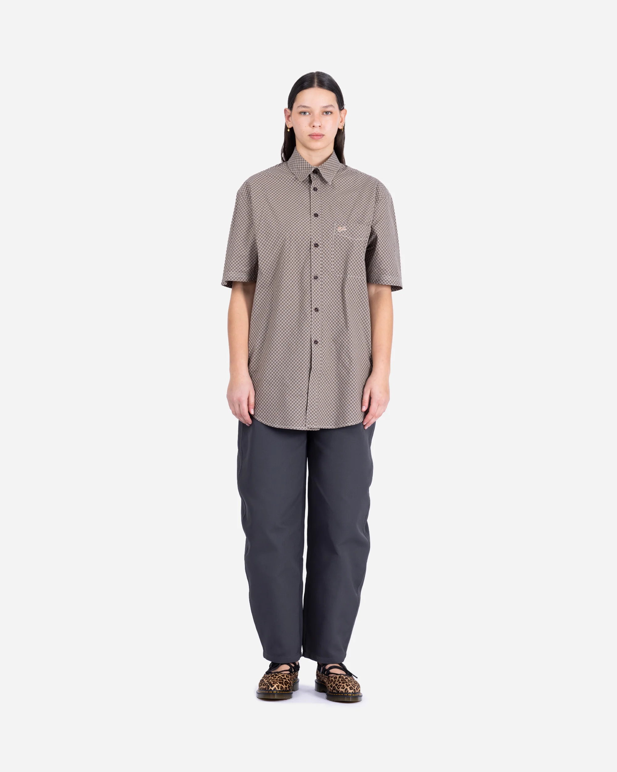 Mini Plaid Short Sleeve Shirt - Image 5