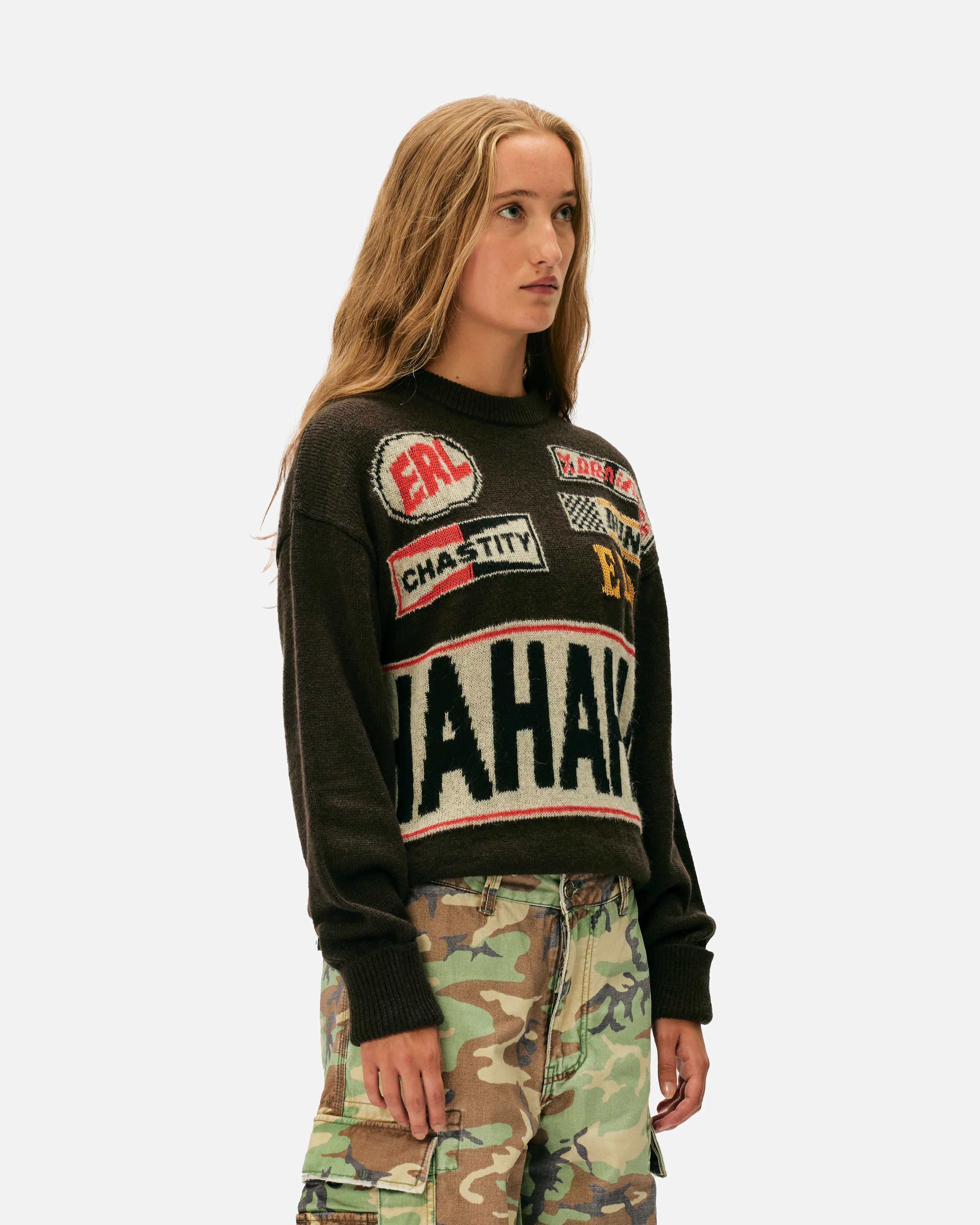 Unisex HAHAHAH Wool Mohair Sweater - Image 3