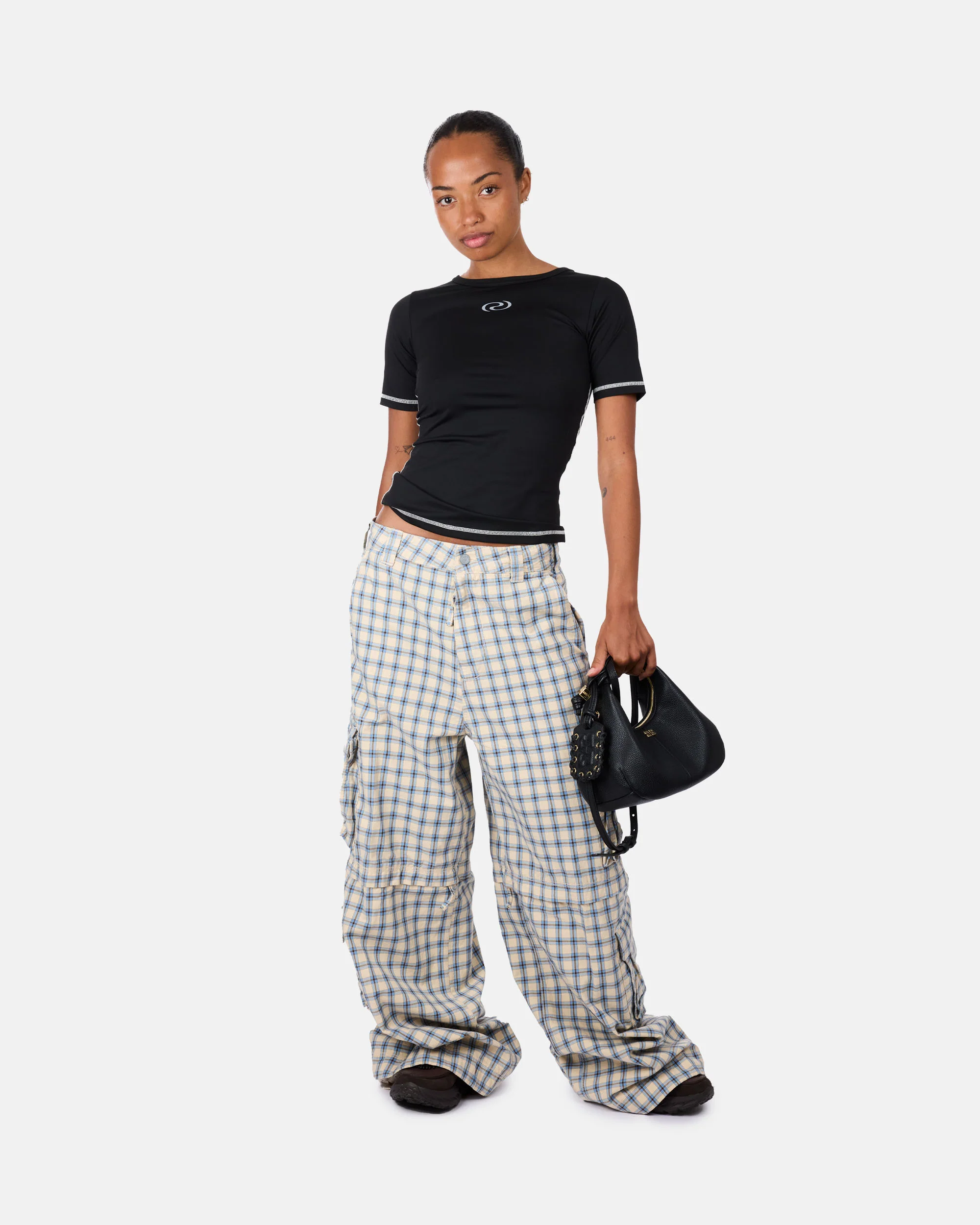 Zip-off Plaid Cargo Pants - Image 2