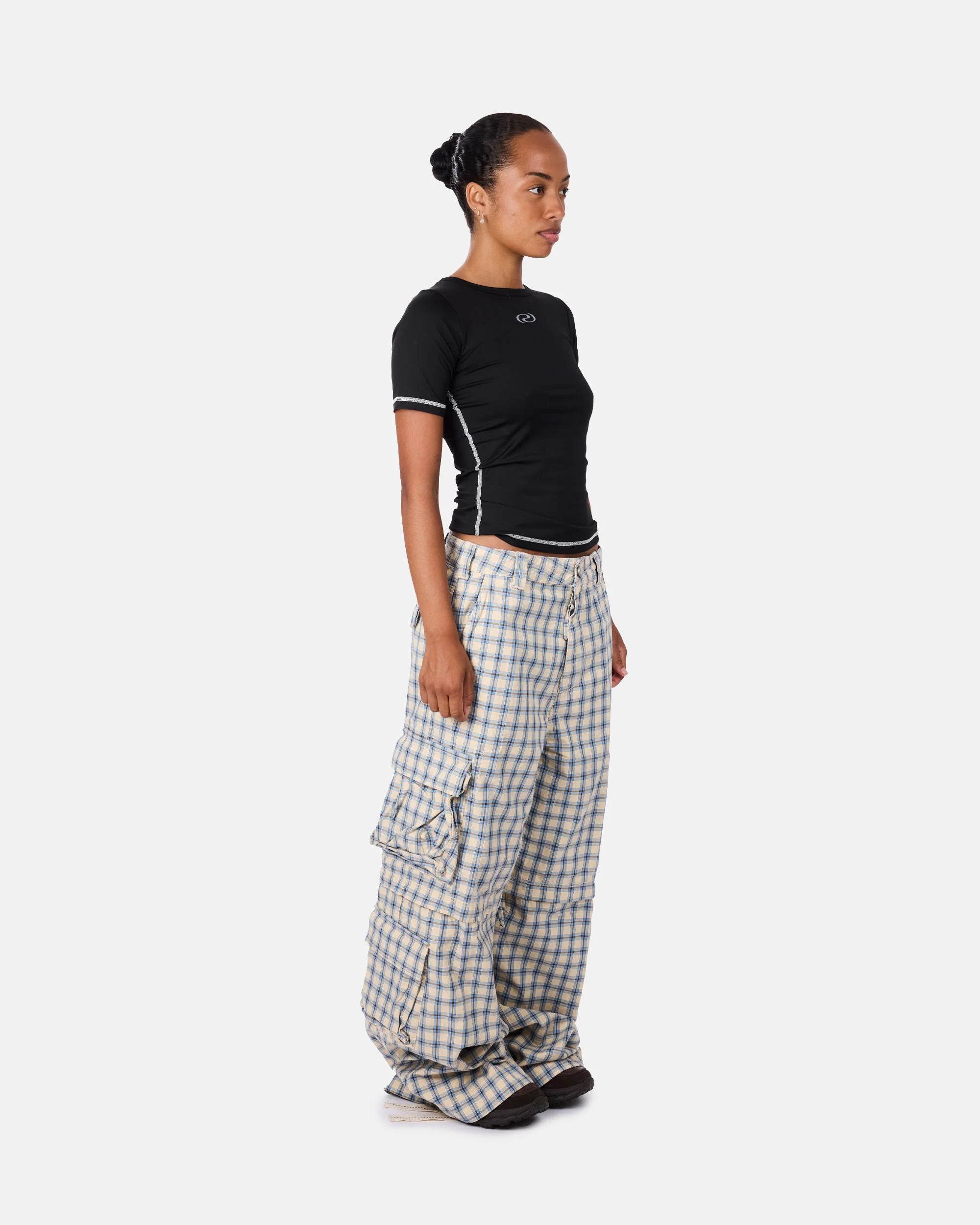 Zip-off Plaid Cargo Pants - Image 4