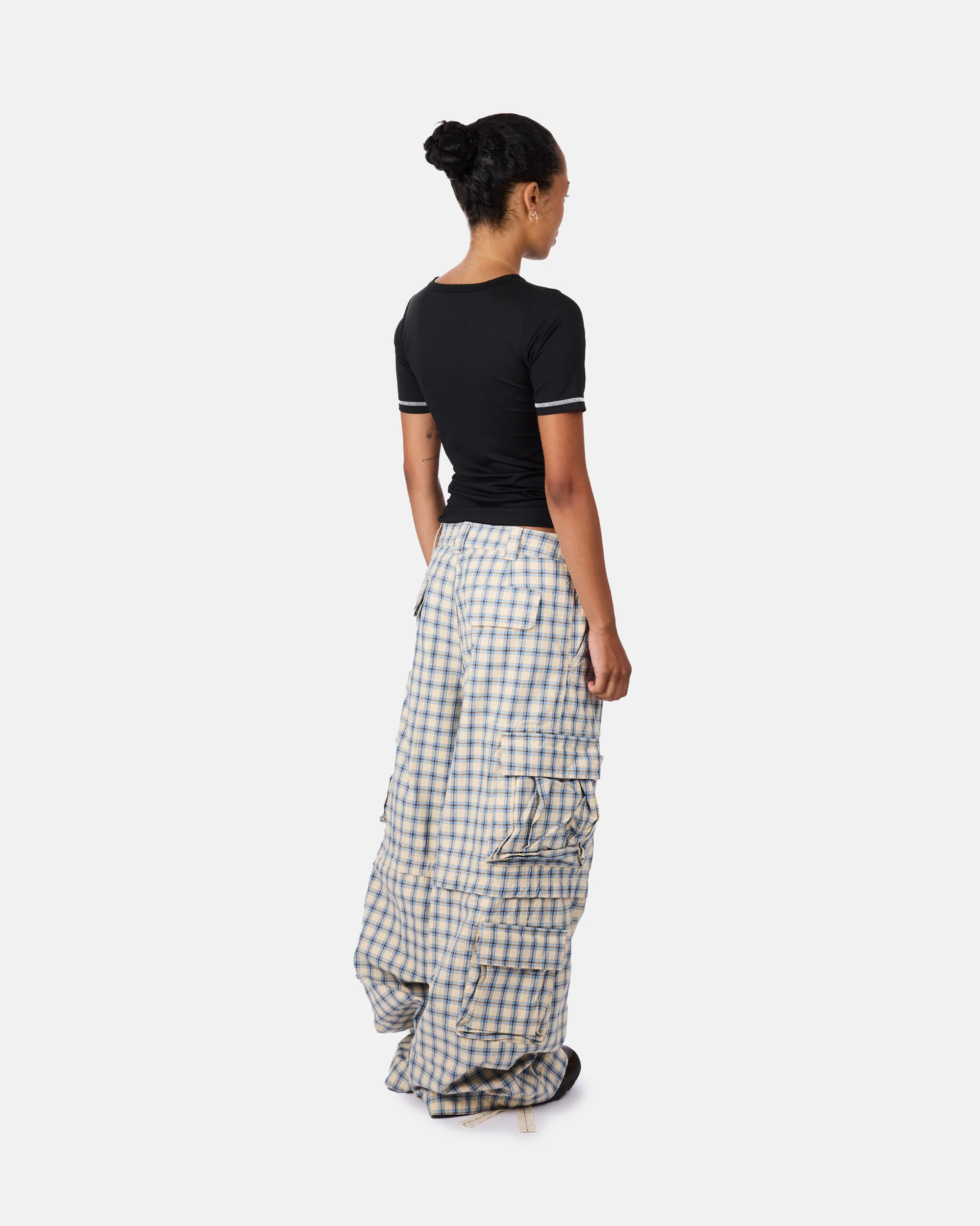 Zip-off Plaid Cargo Pants - Image 5