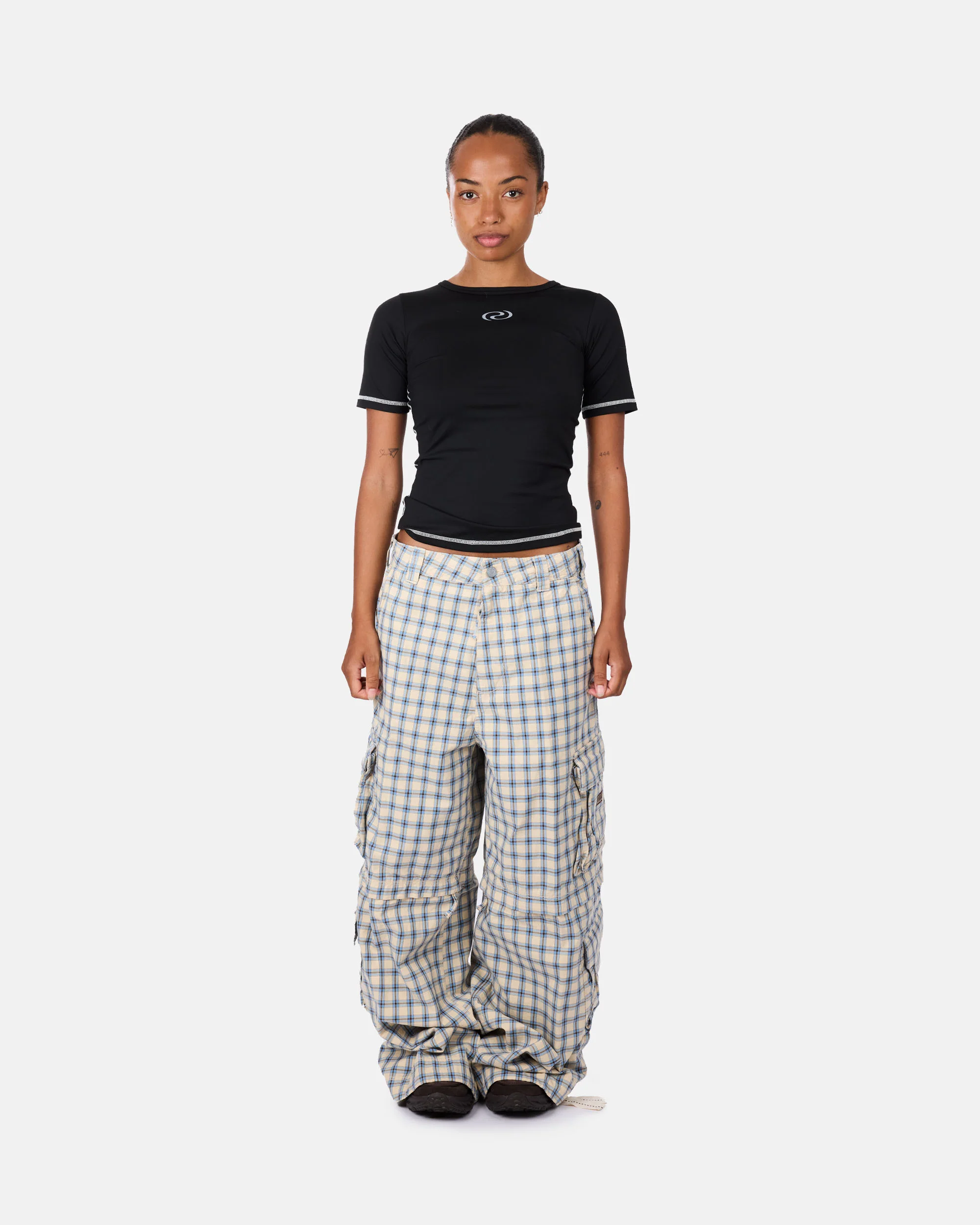 Zip-off Plaid Cargo Pants - Image 6