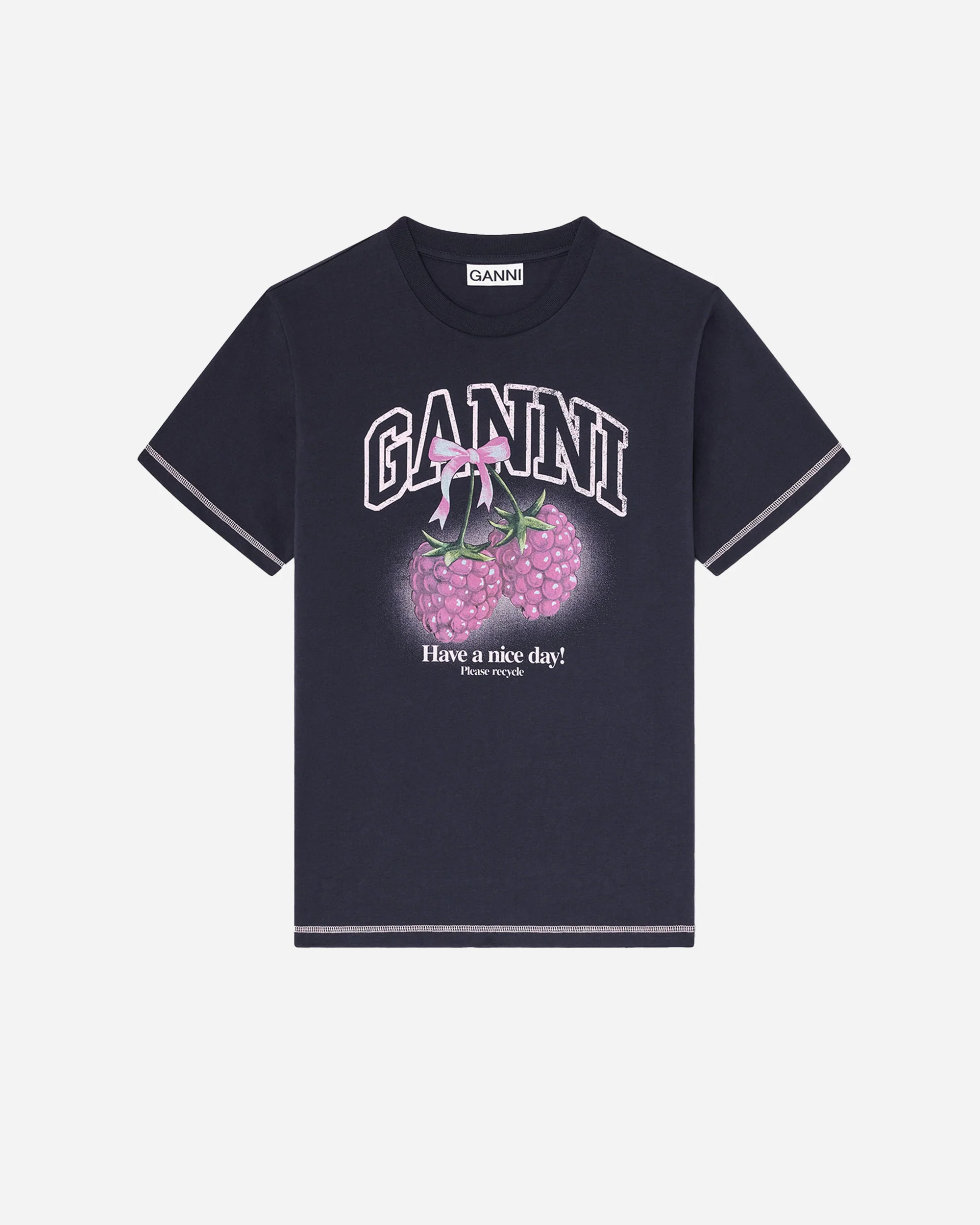 Basic Cotton Jersey Raspberry Print