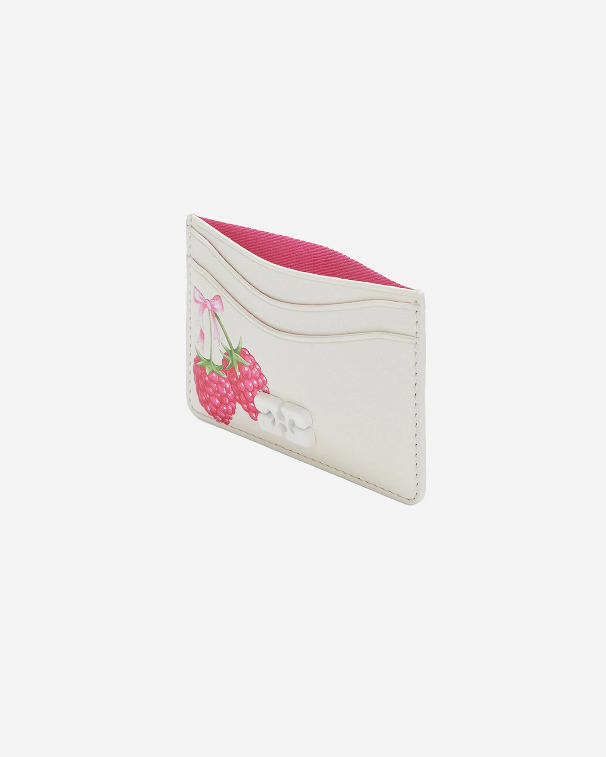 Bou Card Holder With Flap Raspberry Print - Image 3