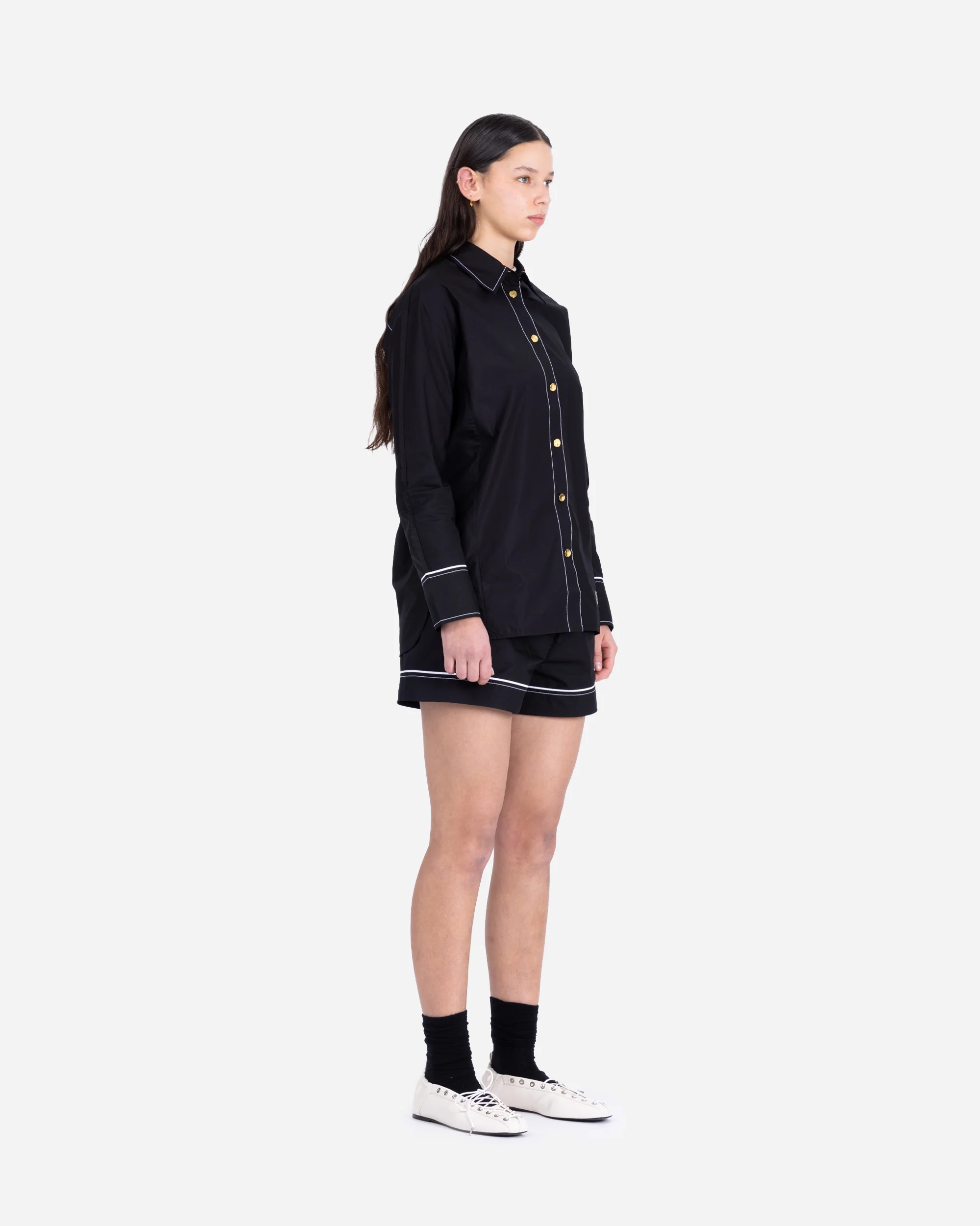 Cotton Poplin Elasticated Shorts - Image 5