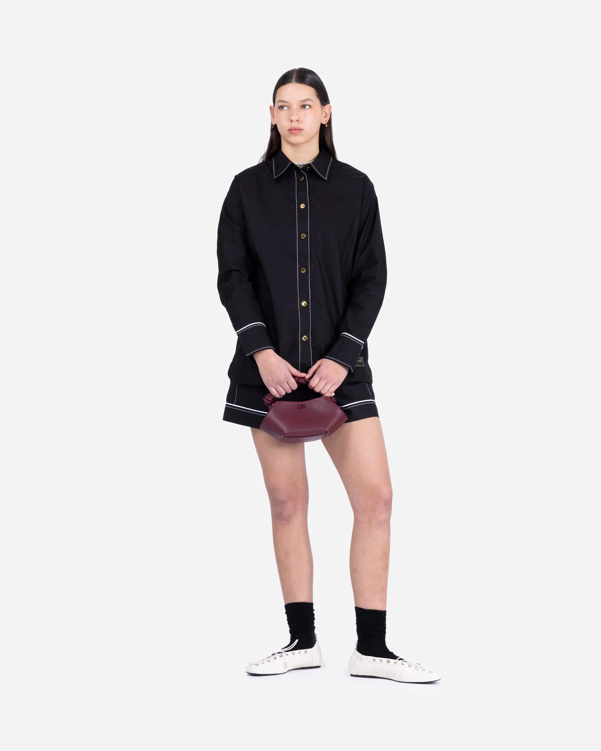 Cotton Poplin Raglan Shirt - Image 6