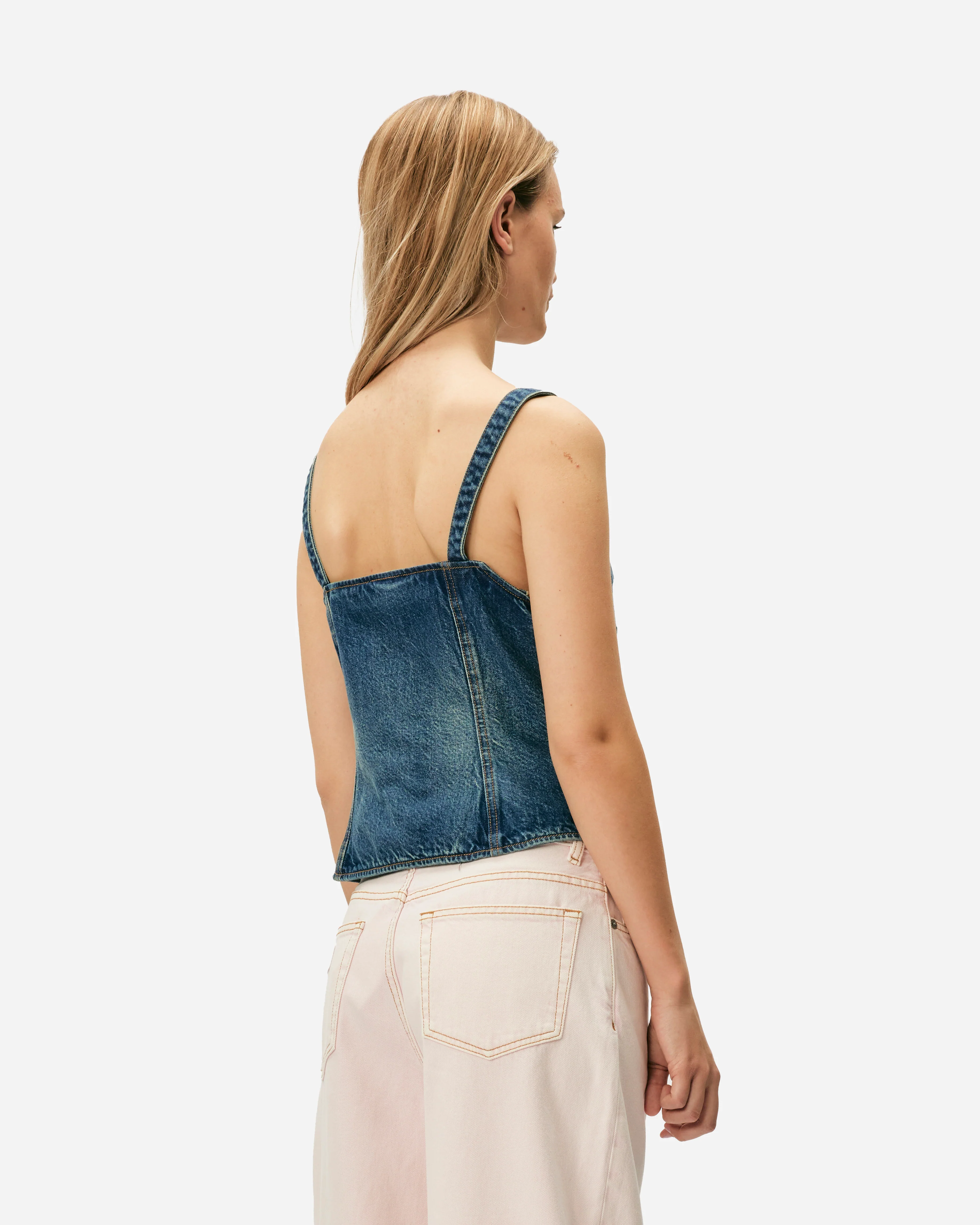 Heavy Washed Denim Top - Image 5