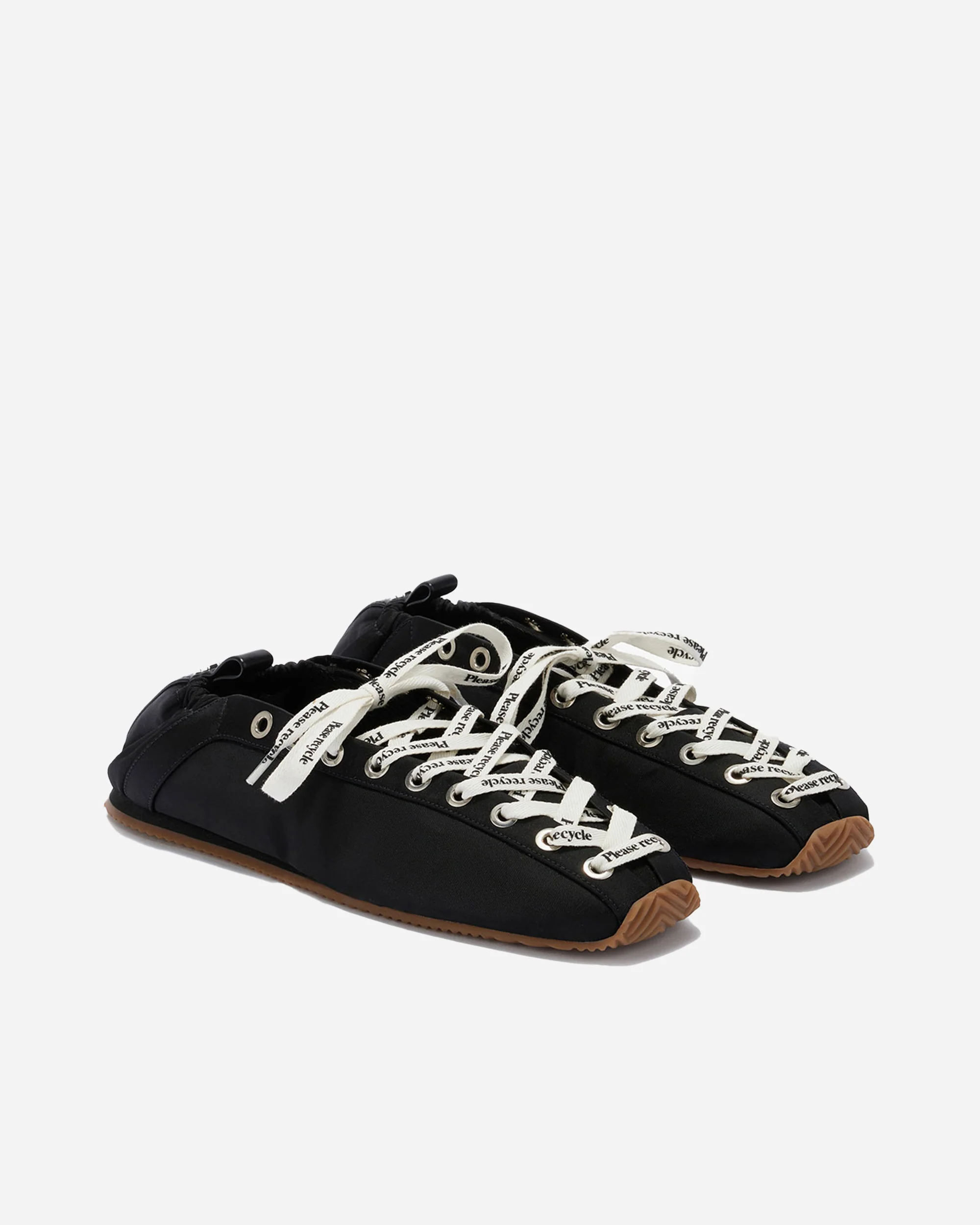 Lace Up Sporty Ballerina Nylon - Image 2