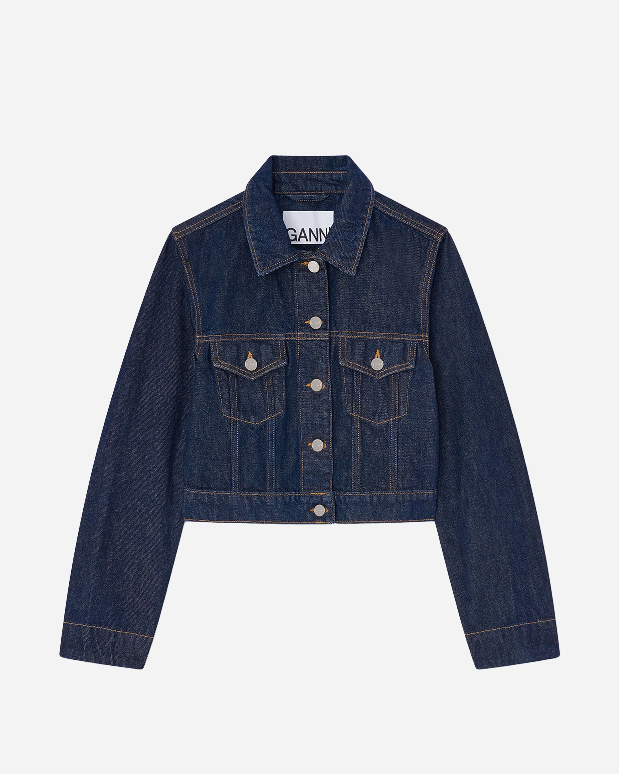 Rinse Denim Cropped Jacket