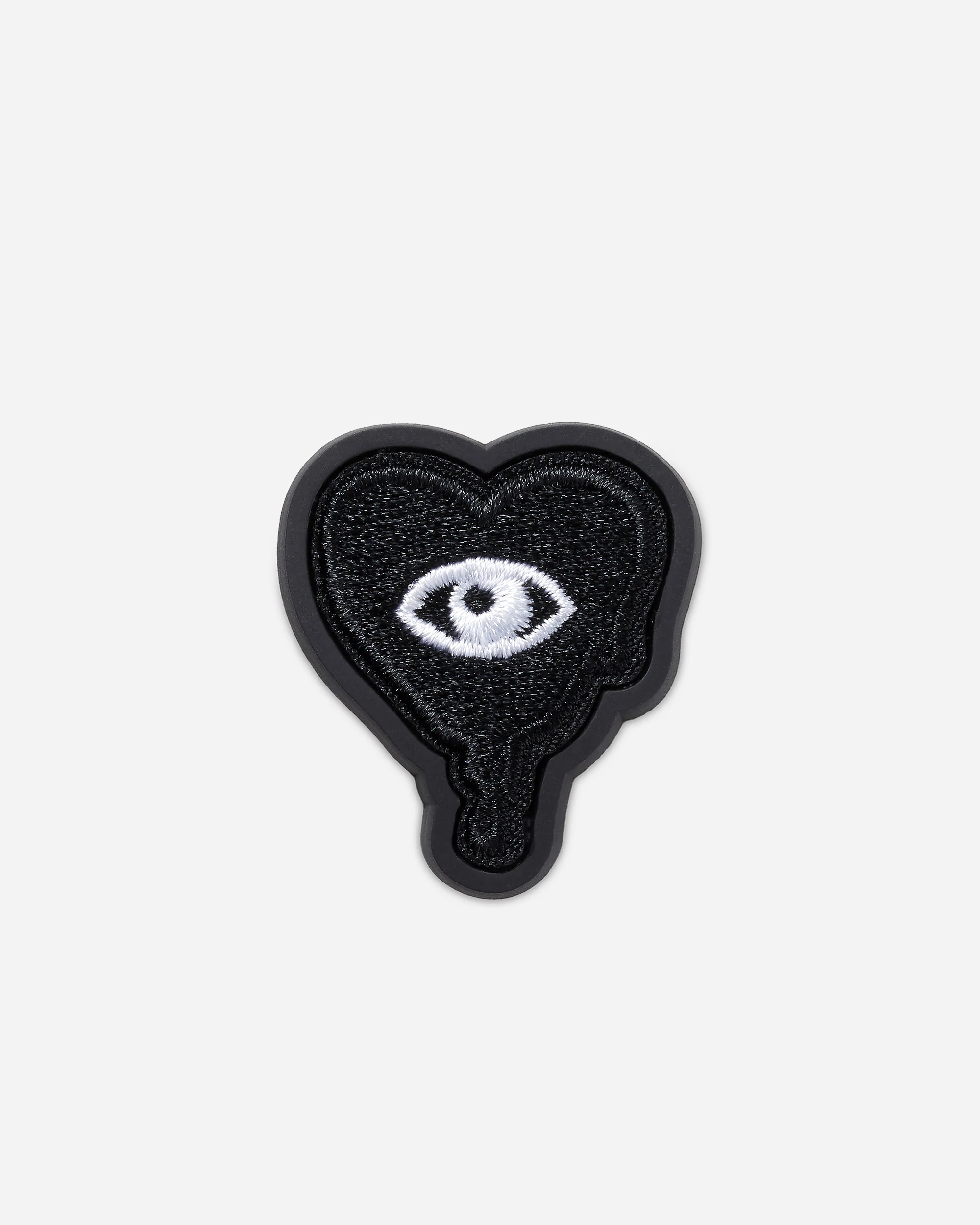 Jibbitz Dripping Black Heart Patch