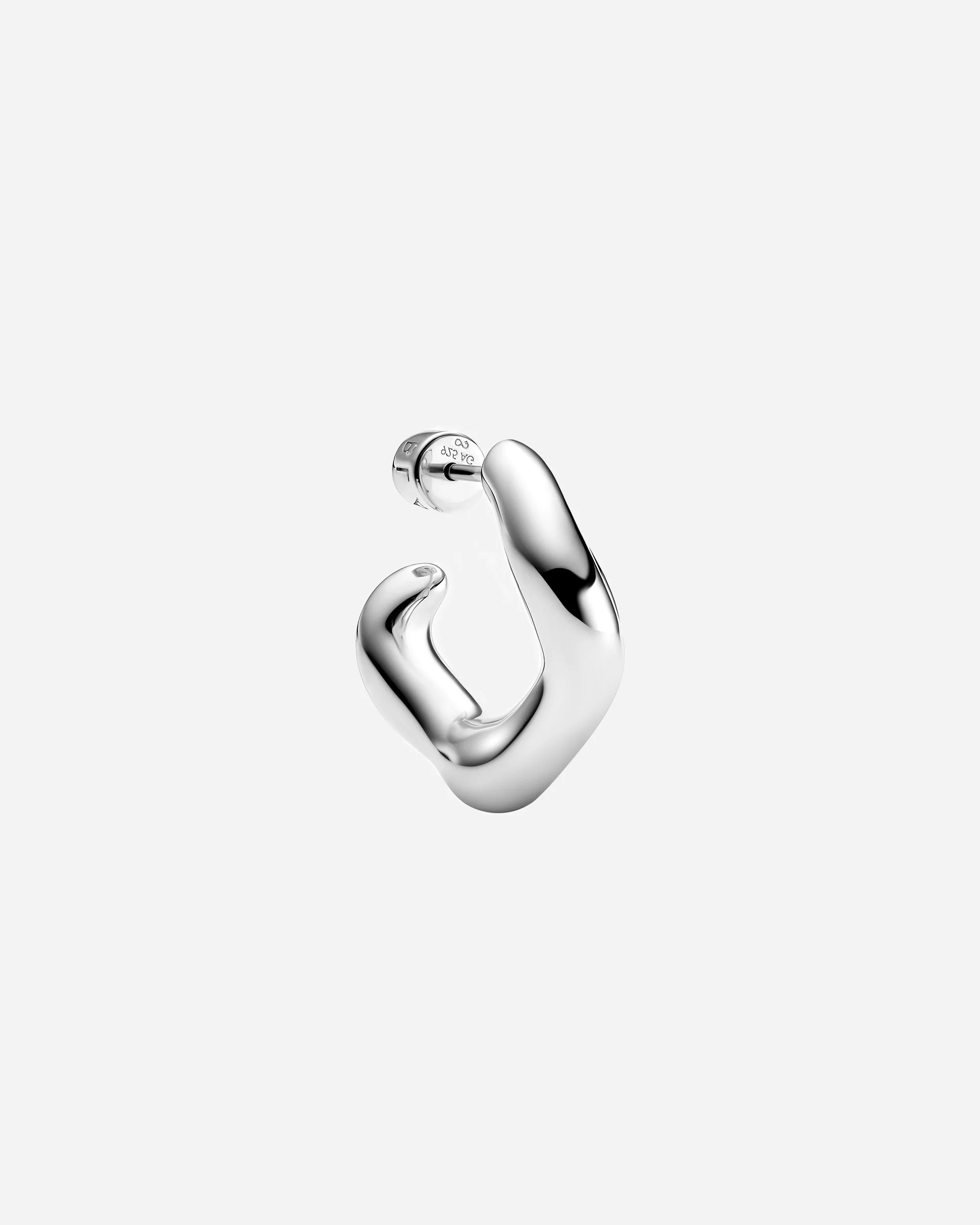 Anil Hoop Large Silver - Right