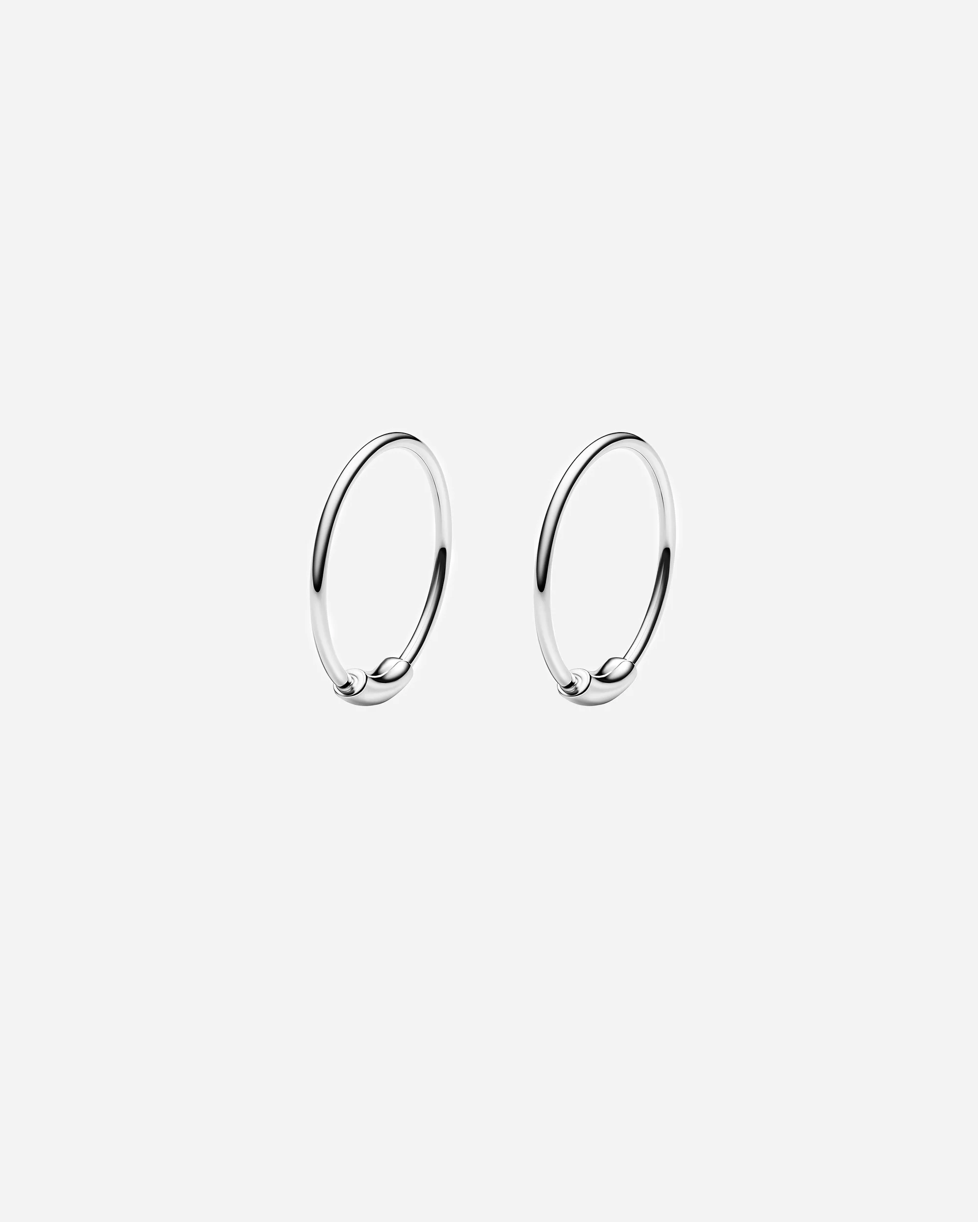 Basic 12 Hoops Silver
