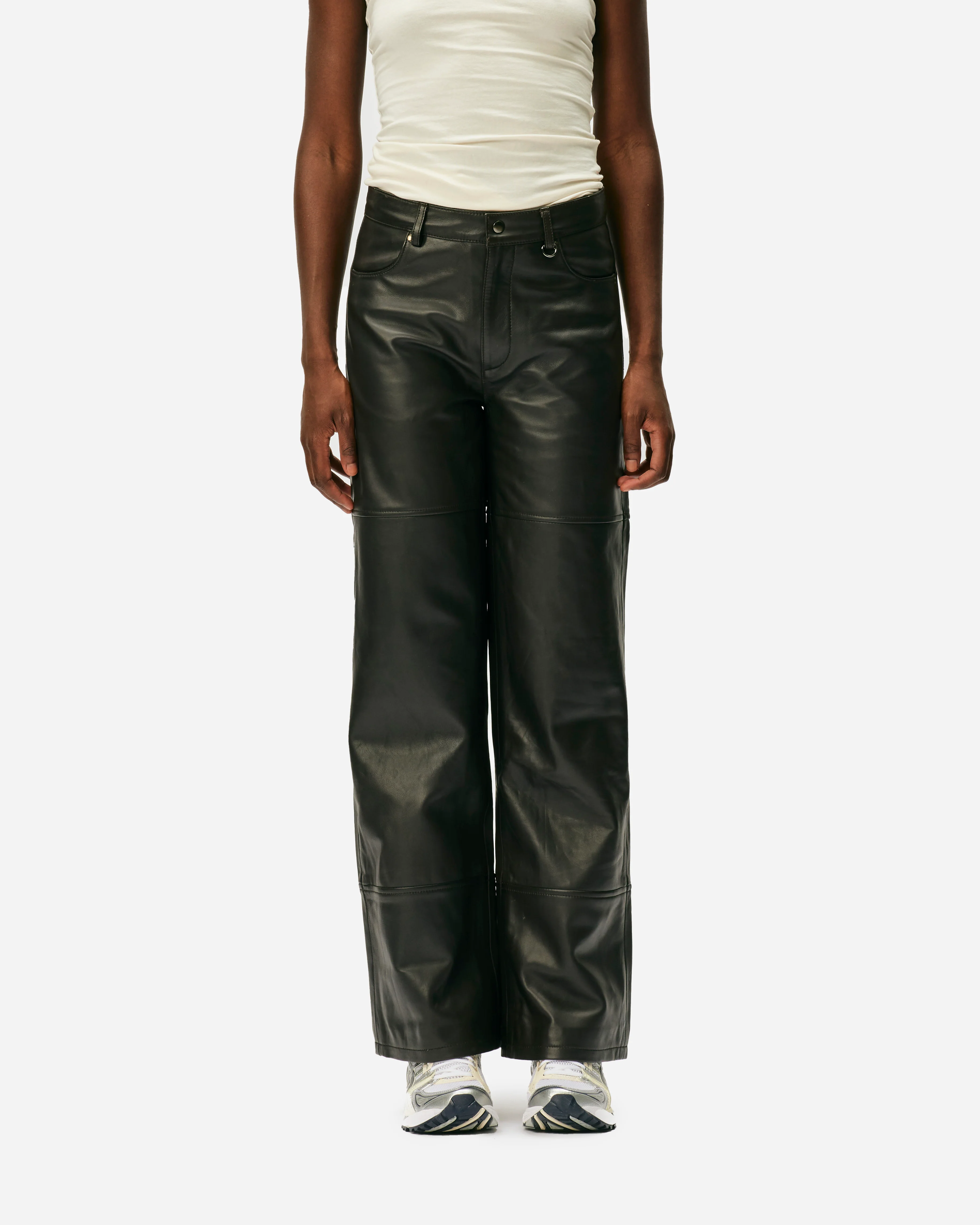 Time Leather Trousers - Image 3