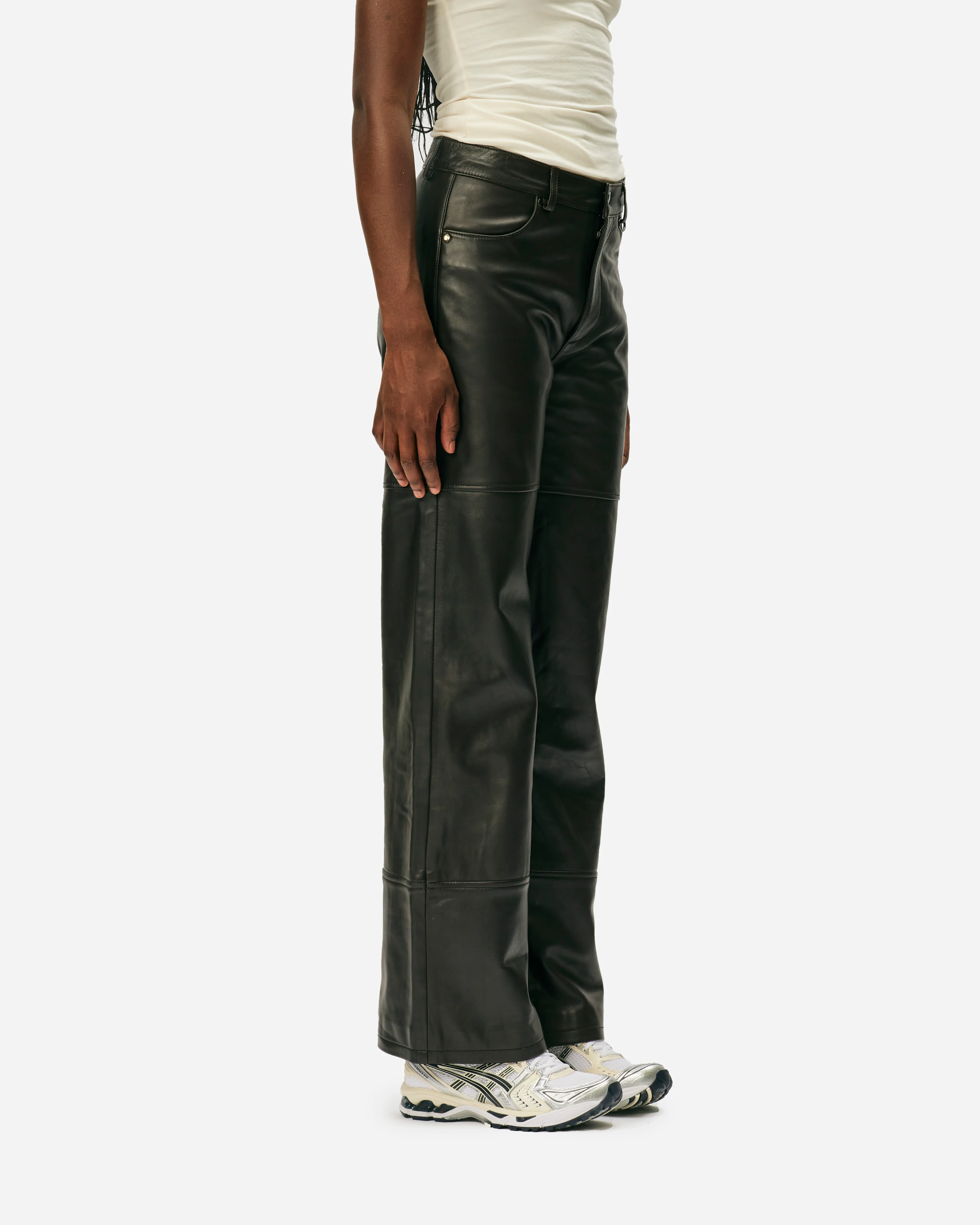Time Leather Trousers - Image 4