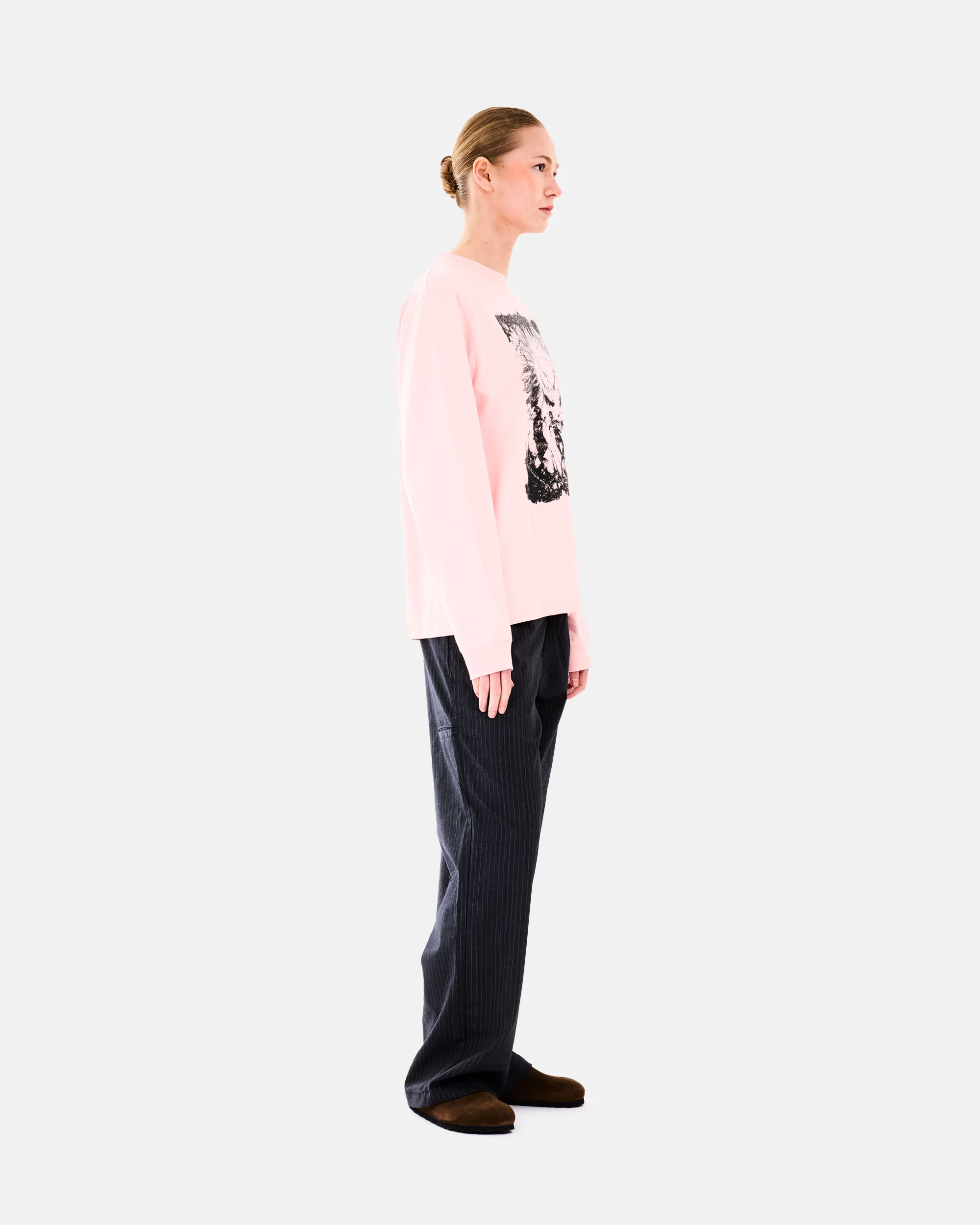 PIN STRIPE SLACKER CHINO PANTS - Image 4