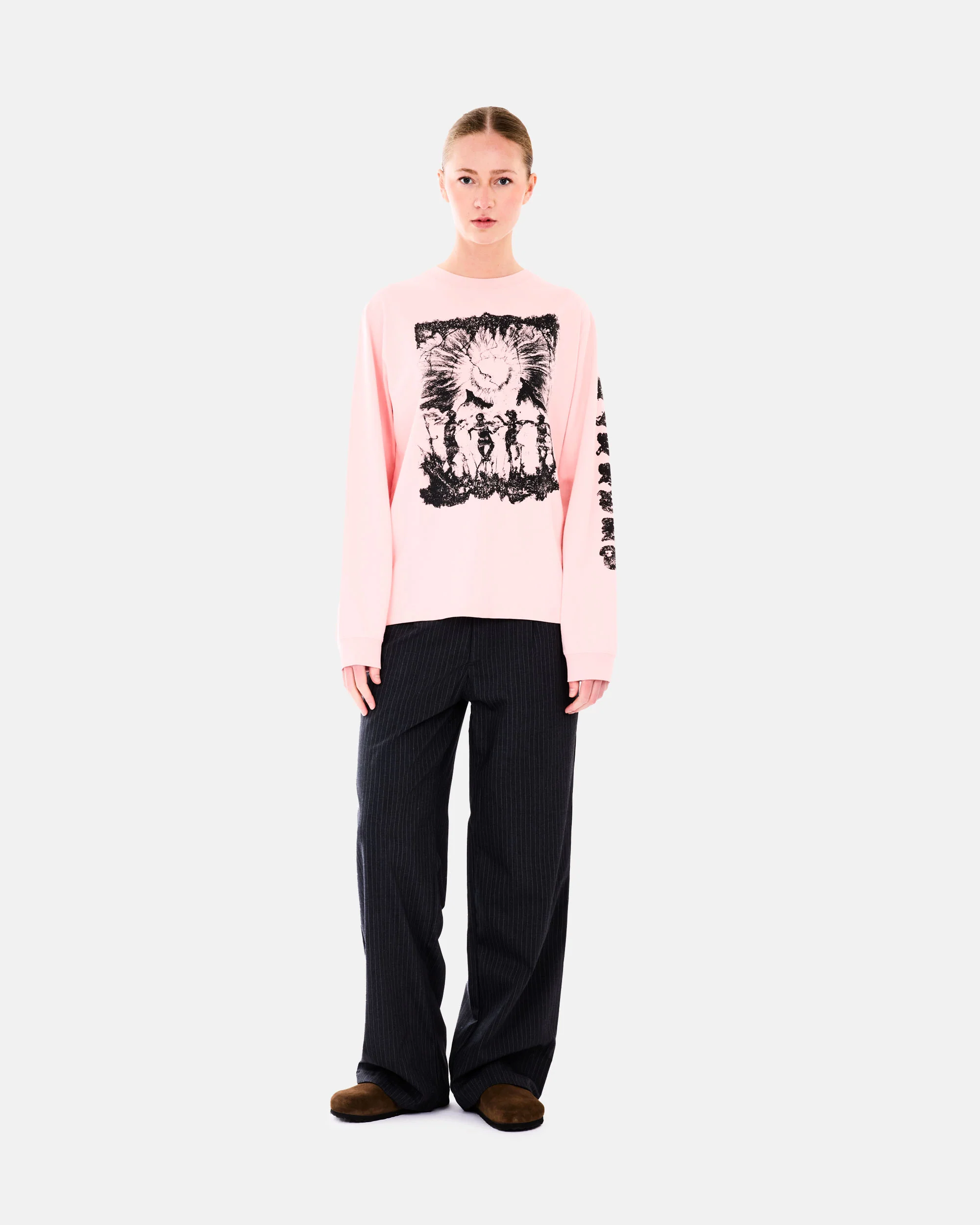 PIN STRIPE SLACKER CHINO PANTS - Image 6