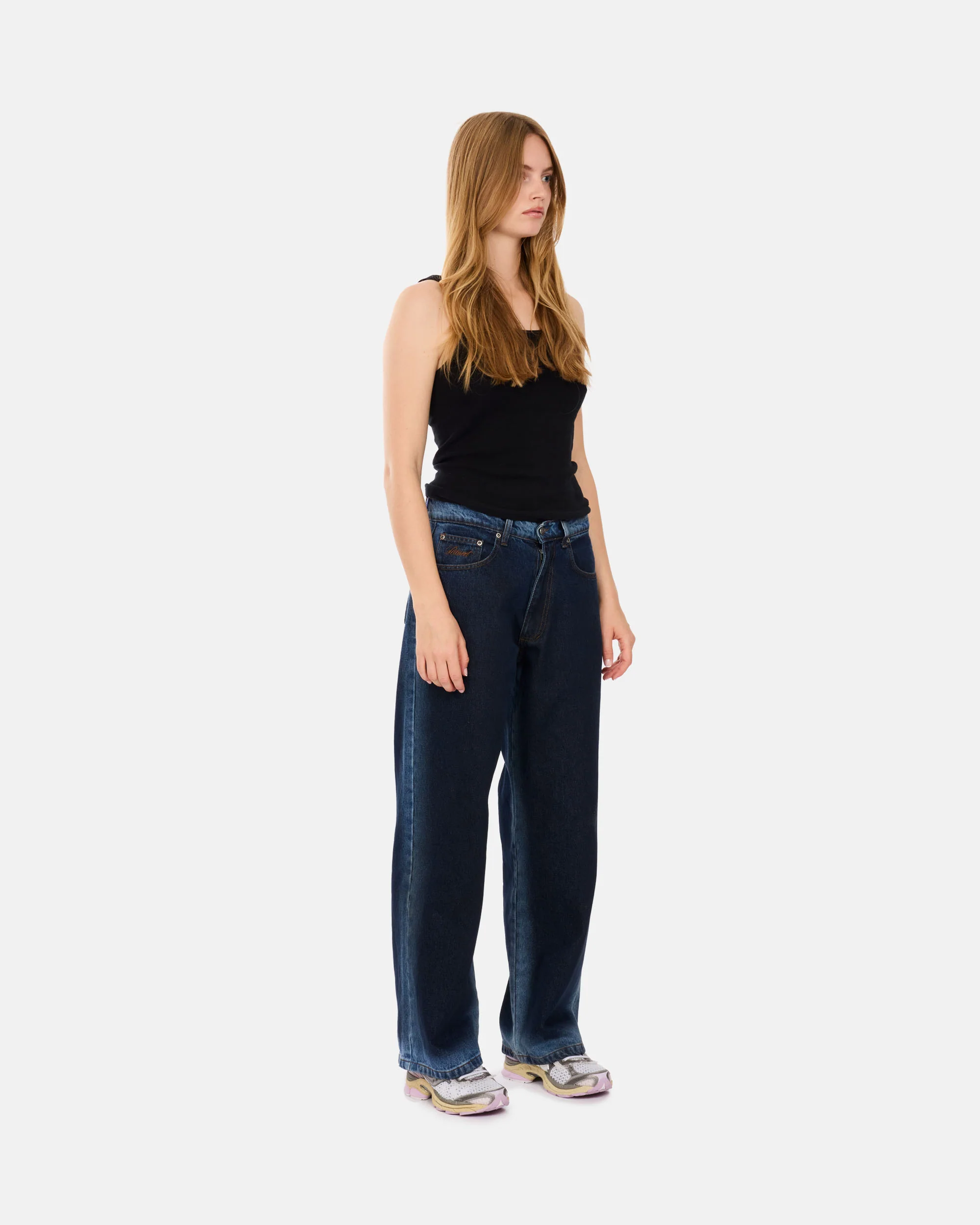 Shadow Wash Baggy Denim Pants - Image 3