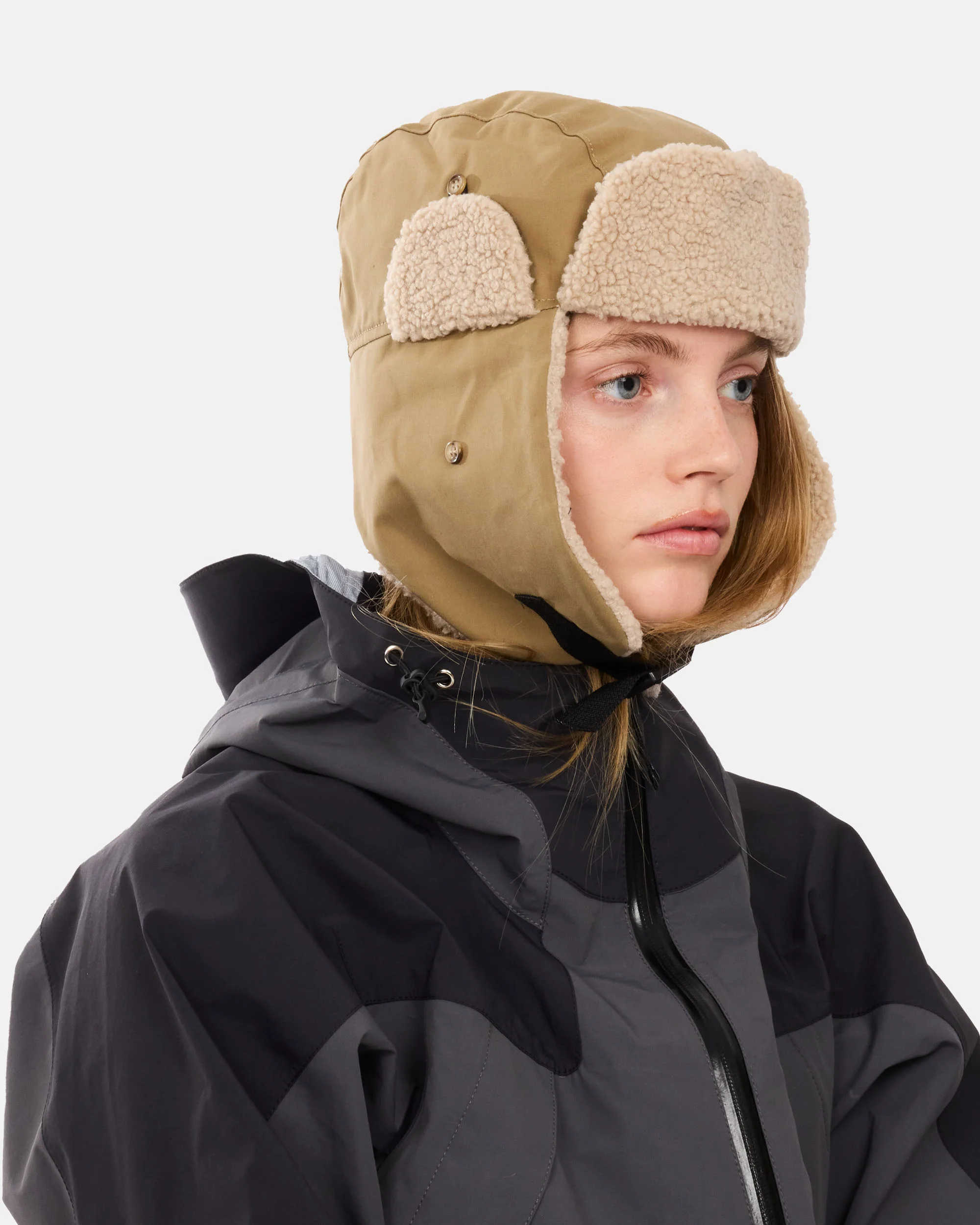 Waxed Cotton Trapper Hat - Image 2